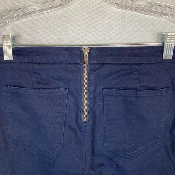 J.‎ Crew Pants Womens Sz 6 Navy Blue Dannie Back Zip Skinny Chino Stretch - Picture 5 of 10